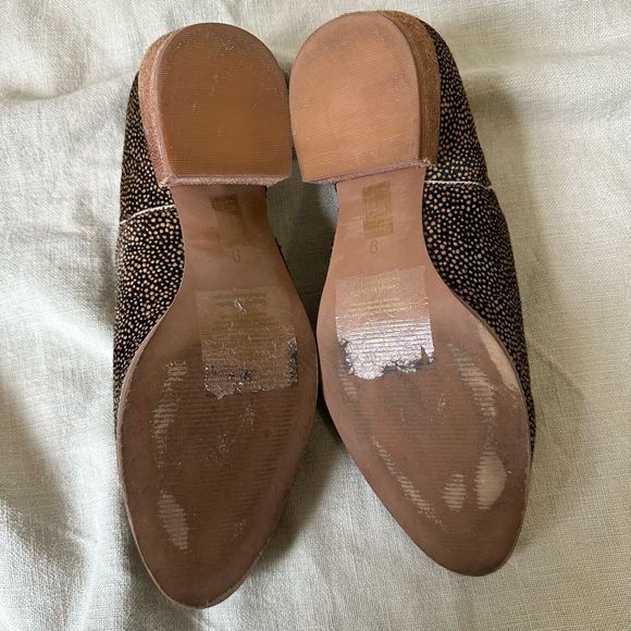 MADEWELL The Lucie Shoe in Leather Spotted Calf Hair Toffee Multi - Picture 9 of 12